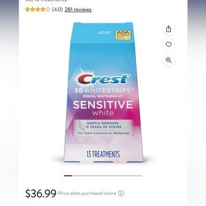 Crest 3D white strips SEALED